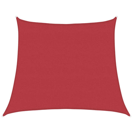 Vidaxl zonnezeil 160 g m² 4 5x4 m hdpe rood