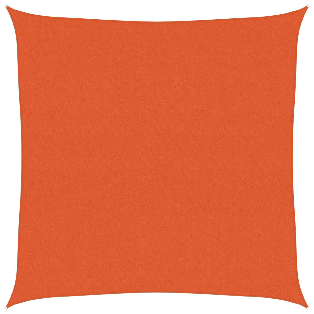 Vidaxl zonnezeil 160 g m² vierkant 4,5x4,5 m hdpe oranje