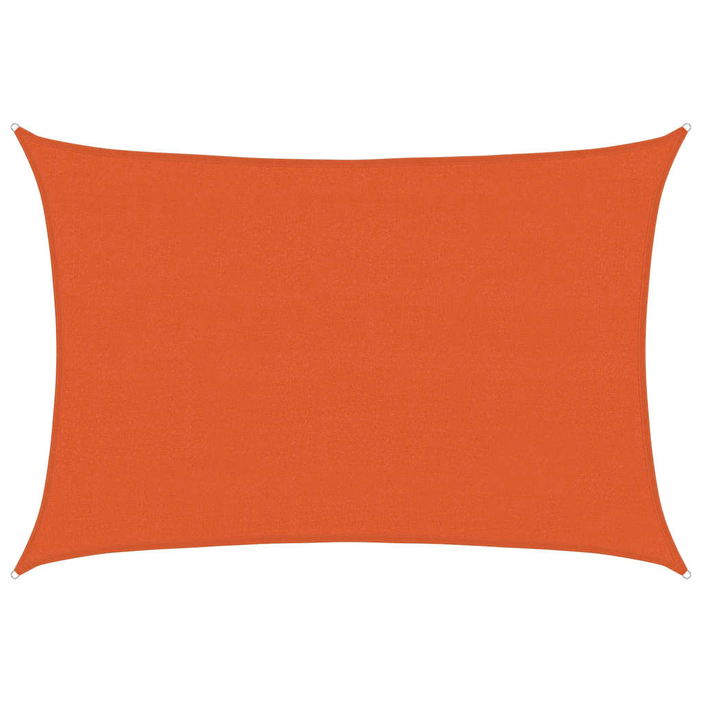 Vidaxl zonnezeil 160 g m² 4x6 m hdpe oranje