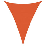 Vidaxl zonnezeil 160 g m² driehoekig 3x4x4 m hdpe oranje