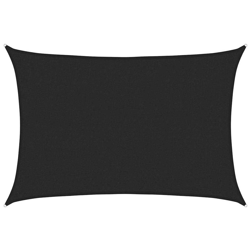 Vidaxl Zonnezeil 160 g m² 2x2,5 M HDPE Schwarz