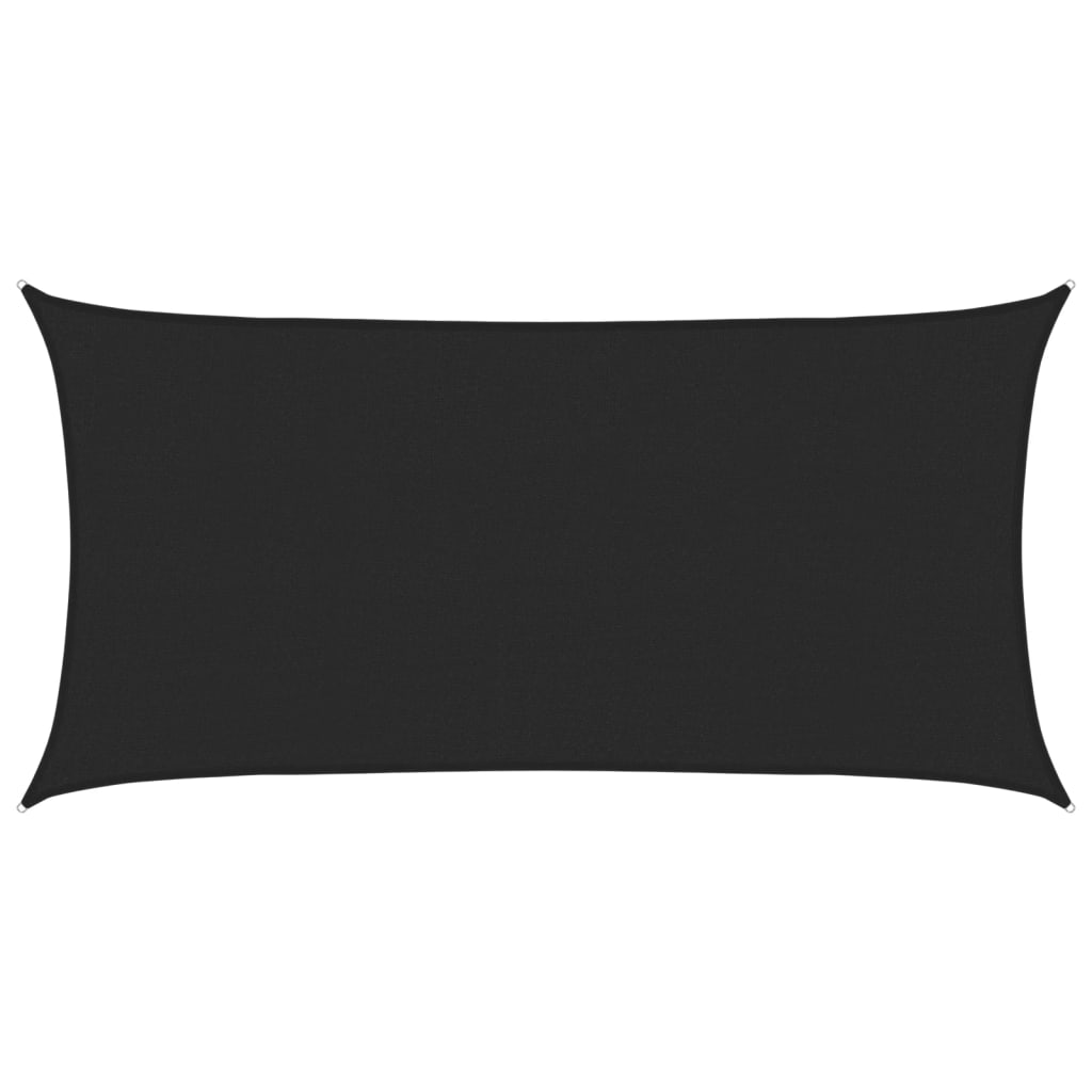 Vidaxl Zonnezeil 160 g m² 2x3,5 M HDPE Schwarz
