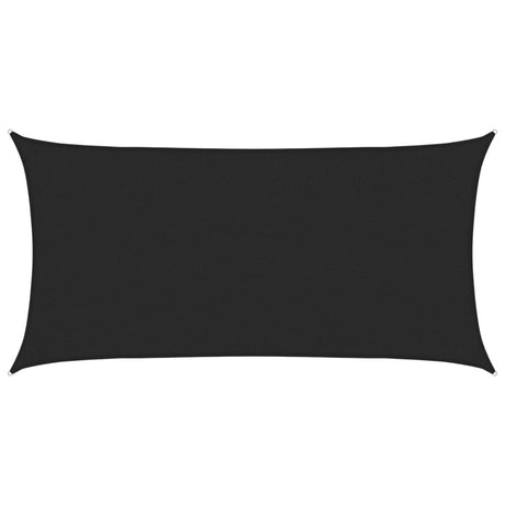 Vidaxl Zonnezeil 160 g m² 2x4 M HDPE Schwarz