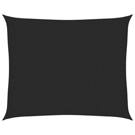 Vidaxl Zonnezeil 160 g m² 2,5 x 3 Hdpe Schwarz