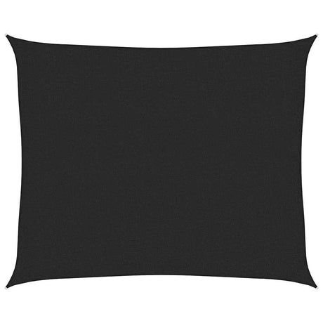 Vidaxl Zonnezeil 160 g m² 2,5 x 3 Hdpe Schwarz