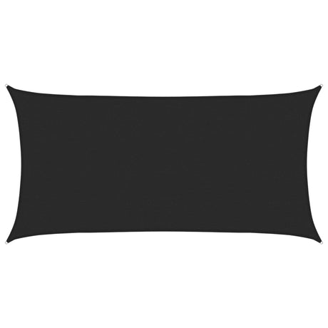 Vidaxl Zonnezeil 160 g m² 2,5 x 5 m HDPE Schwarz