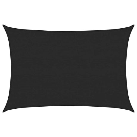 Vidaxl Zonnezeil 160 g m² 3,5 x 5 m HDPE Schwarz
