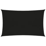 Vidaxl Zonnezeil 160 g m² 4x6 M HDPE Schwarz