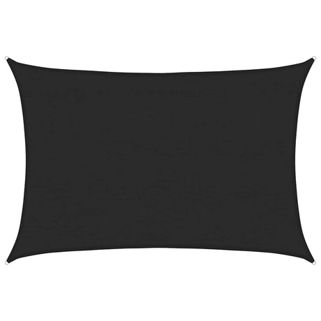 Vidaxl Zonnezeil 160 g m² 4x6 M HDPE Schwarz