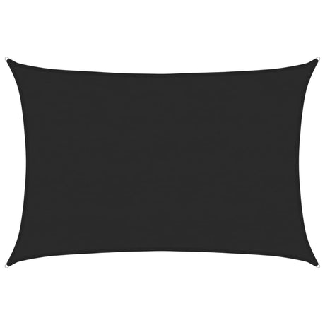 Vidaxl Zonnezeil 160 g m² 5x6 M HDPE Schwarz