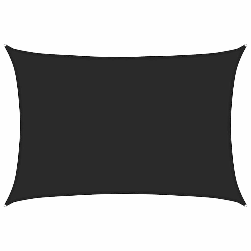 Vidaxl Zonnezeil 160 g m² 5x7 M HDPE Schwarz