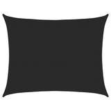 Vidaxl Zonnezeil 160 g m² 6x7 M HDPE Schwarz