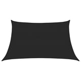Vidaxl Zonnezeil 160 g m² 3 4x2 M HDPE Schwarz