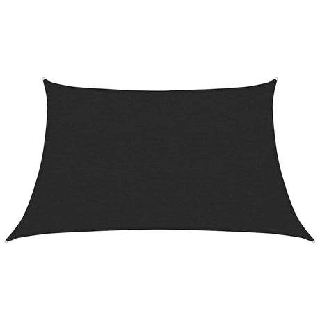 Vidaxl Zonnezeil 160 g m² 3 4x2 M HDPE Schwarz