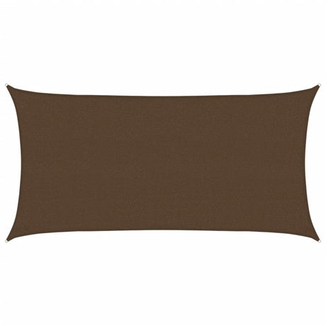 Vidaxl Zonnezeil 160 g m² 2,5 x 5 m HDPE -Braun