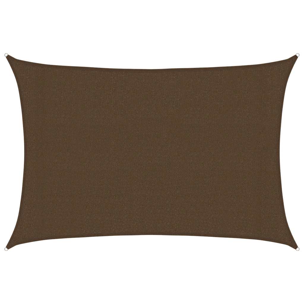 Vidaxl Zonnezeil 160 g m² 3x4,5 M HDPE -Braun