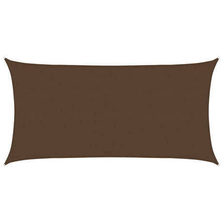 Vidaxl Zonnezeil 160 g m² 3x6 M HDPE -Braun