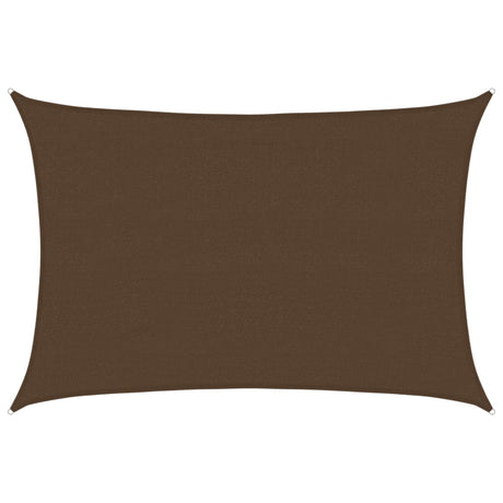 Vidaxl Zonnezeil 160 g m² 4x5 M HDPE -Braun
