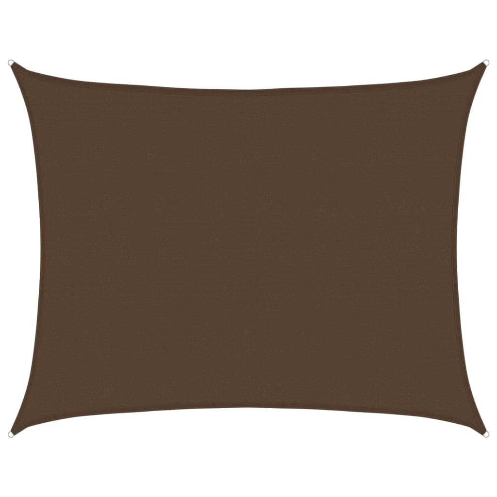 Vidaxl Zonnezeil 160 g m² 6x7 M HDPE -Braun