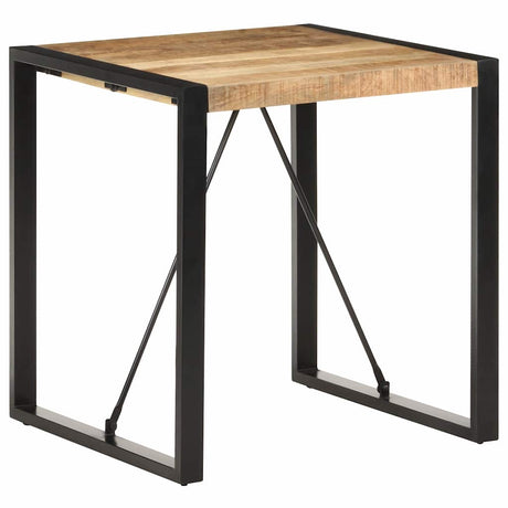 Vidaxl eettafel 70x70x75 cm massief ruw mangohout