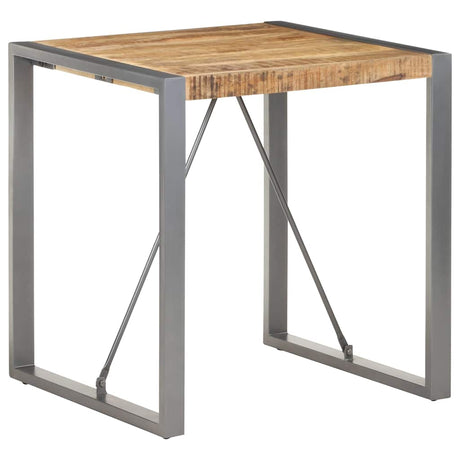 Vidaxl eettafel 70x70x75 cm massief ruw mangohout