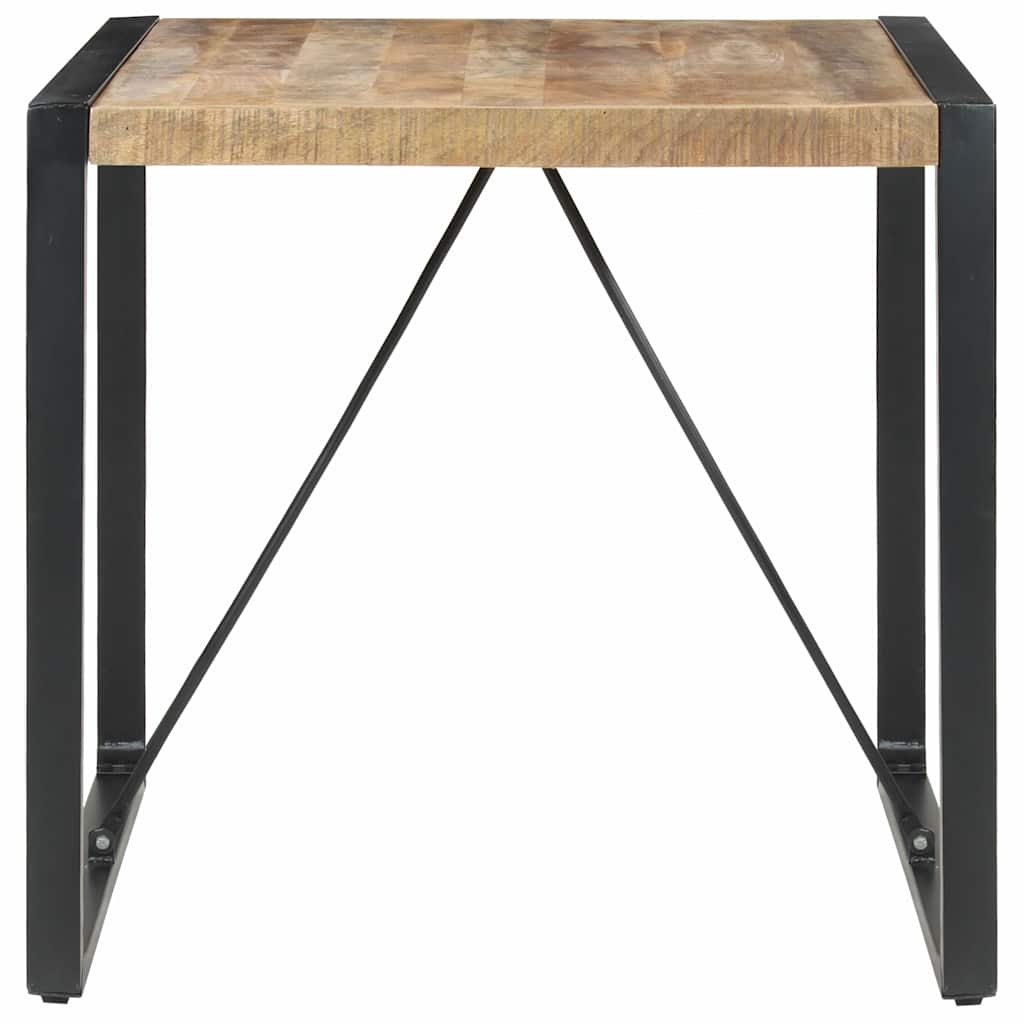 Vidaxl eettafel 80x80x75 cm ruw mangohout