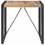 Vidaxl eettafel 80x80x75 cm ruw mangohout