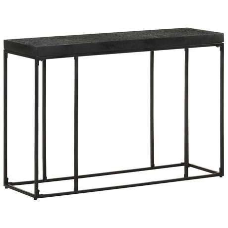 Vidaxl wandtafel 110x35x76 cm massief acaciahout en mangohout zwart