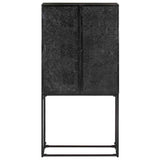 Vidaxl dressoir 60x30x120 cm massief acacia- en mangohout zwart