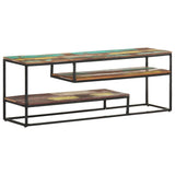 Vidaxl tv-meubel 130x30x45 cm massief gerecycled hout