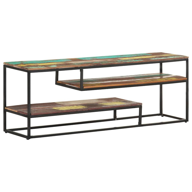 Vidaxl tv-meubel 130x30x45 cm massief gerecycled hout