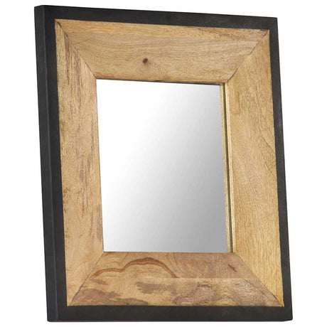 Vidaxl Mirror 50x50 cm Festes Mangoholz