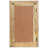 VidaXL Spiegel 80x50 cm massives Mangoholz