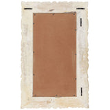 VidaXL Spiegel 80x50 cm massives Mangoholz weiß
