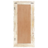 Vidaxl Spiegel 110x50 cm Festes Mangoholz weiß