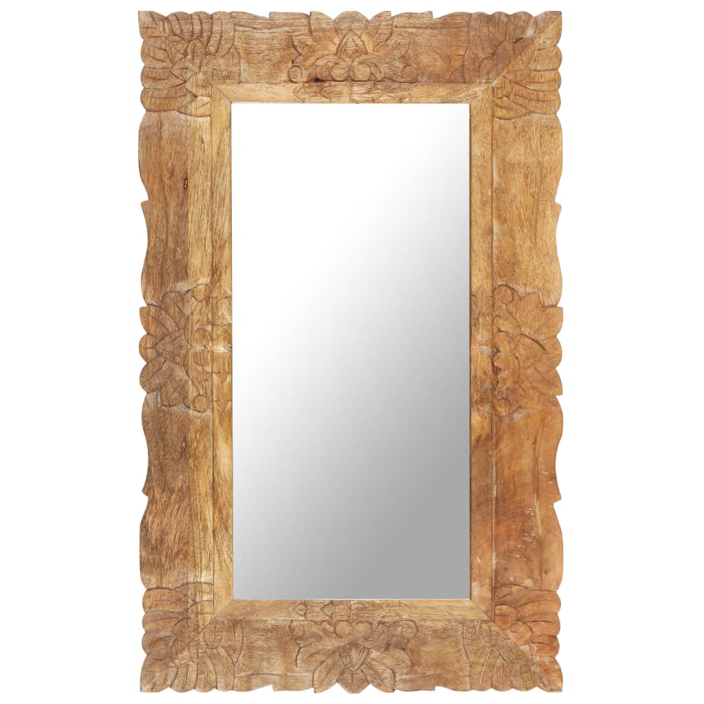 VidaXL Spiegel 80x50 cm massives Mangoholz