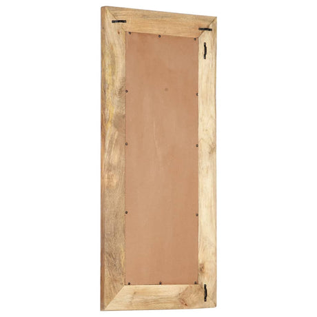 Vidaxx-Spiegel handgeschnitzt 110x50x2,5 cm aus massivem Mangoholz