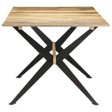 Vidaxl eettafel 180x90x76 cm massief mangohout