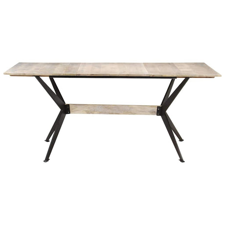 Vidaxl eettafel 180x90x76 cm massief mangohout