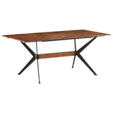 Vidaxl eettafel 180x90x76 cm massief mangohout