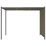 Vidaxl Pergola mit ausziehbarem Dach 180 g m² 3x3 m Taupe
