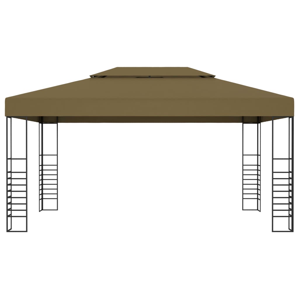 VidaXL Pavillon 180 g m² 3x4 m Taupe