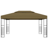 VidaXL Pavillon 180 g m² 3x4 m Taupe