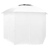 Vidaxl Gartenpavillon mit Vorhängen 180 g m² 360x312x265 cm Weiß