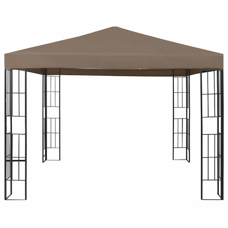 Vidaxl prieel 3x3 m taupe