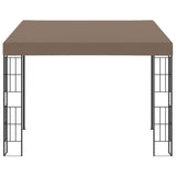 Vidaxx Wandpavillon 3x3 m Stoff Taupe