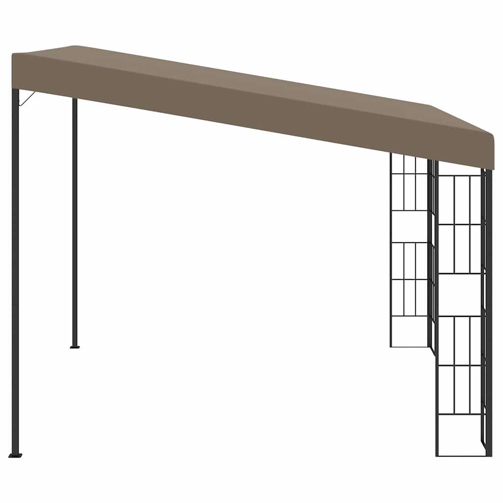 Vidaxx Wandpavillon 3x3 m Stoff Taupe