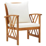 Vidaxl tuinstoelen 2 st met kussens massief acaciahout