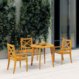 Vidaxl tuinstoelen 3 st massief acaciahout