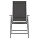 Vidaxl tuinstoelen 6 st inklapbaar textileen zwart